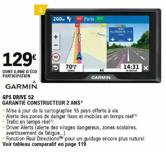 E.Leclerc L'Auto Garmin Gps Drive 52 offre