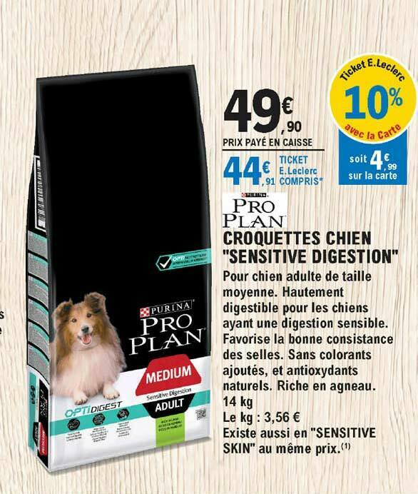 Promo Pro Plan Croquettes Chien Chez E Leclerc Jardi