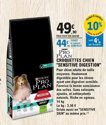 E.Leclerc Jardi Pro Plan Croquettes Chien offre