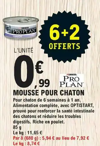 Mousse Pour Chaton Pro Plan