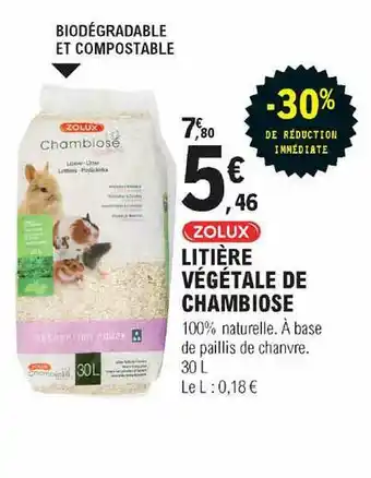 E.Leclerc Jardi Litière Végétale De Chambiose -30% De Réduction Immédiate offre