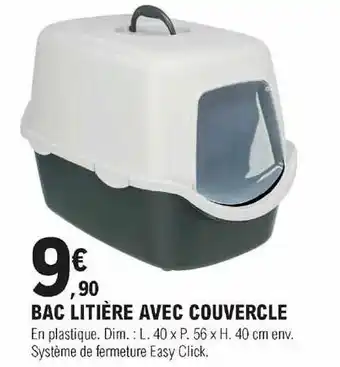 E.Leclerc Jardi Bac Litière Avec Couvercle offre