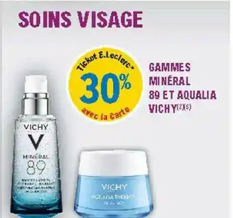E.Leclerc Parapharmacie Gammes Mineral 89 Et Aqualia Vichy offre