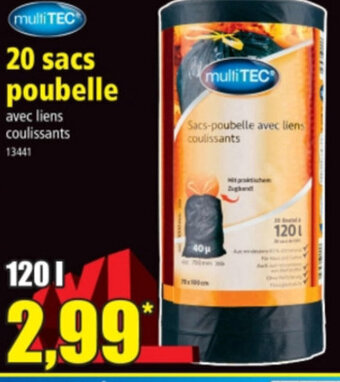 Norma 20 sacs poubelle offre