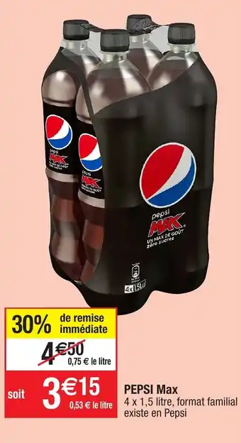 Migros Pepsi Max offre