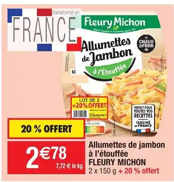 Migros Allumettes de jambon à l'étouffée offre