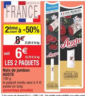 Migros Noix de jambon offre