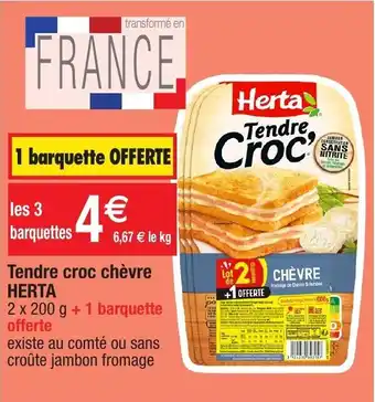 Migros Tendre croc chèvre offre