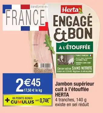 Migros Jambon supérieur cuit à l'étouffée offre