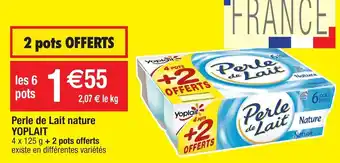 Migros Perle de Lait nature offre
