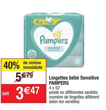 Migros Lingettes bébé Sensitive offre