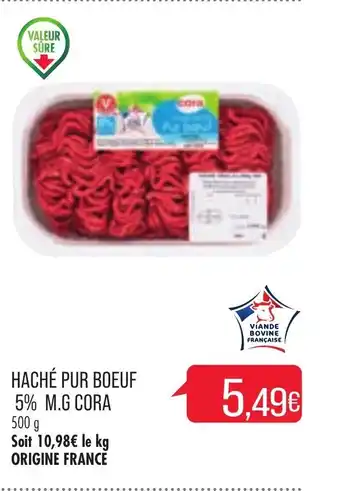 Match Haché Pur Boeuf 5% M.G Cora offre