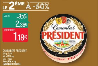 Match Camembert President offre
