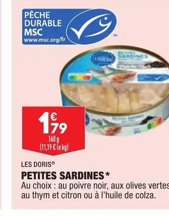 ALDI Les Doris Petites Sardines offre
