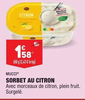 ALDI Sorbet Au Citron offre