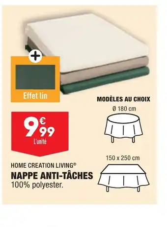 ALDI Home Creation Living Nappe Anti-Tâches offre
