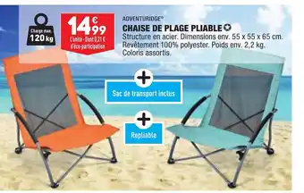 ALDI Chaise de Plage Pliable offre
