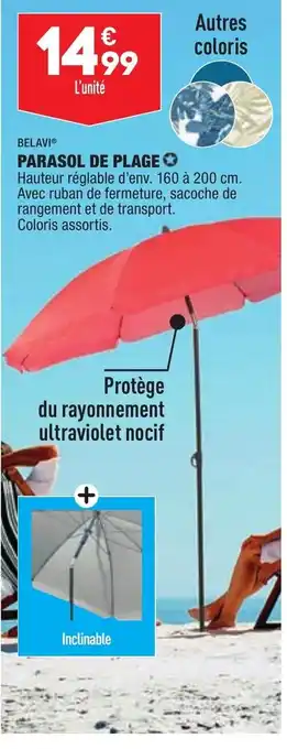 ALDI Belavi Parasol de Plage offre