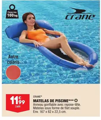 ALDI Crane Matelas de Piscine offre