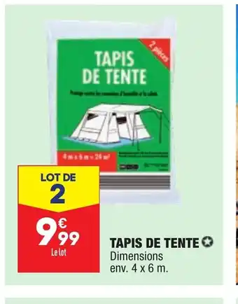 ALDI Tapis de Tente offre