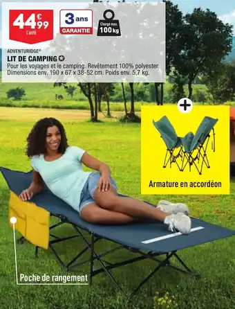 ALDI Lit de Camping offre