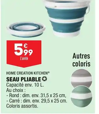 ALDI Home creation Kitchen Seau Pliable offre