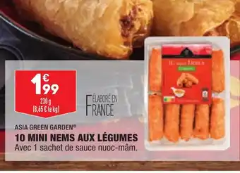 ALDI 10 Mini Nems Aux Légumes offre