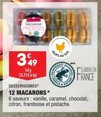 ALDI 12 Macarons offre
