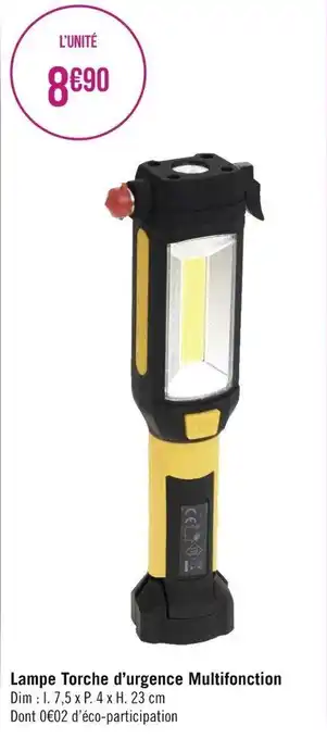 Lampe torche d'urgence multifonction