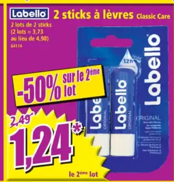 Norma 2 sticks à lèvres offre