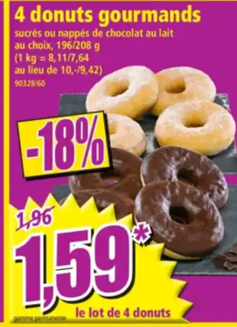 4 donuts gourmands