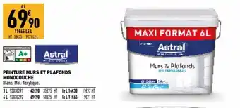 Brico Cash Astral Peinture murs et plafonds Monocouche offre