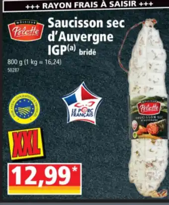 Norma Saucisson sec d'Auvergne IGP offre