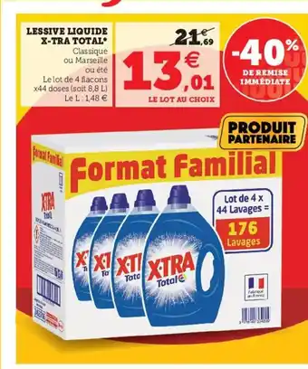 Hyper U X-Tra Total Lessive Liquide offre