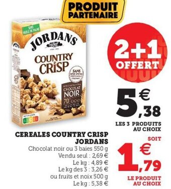 Hyper U Jordans Cereales Country Crisp offre
