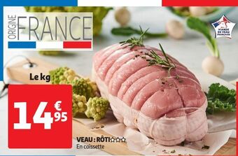 Auchan Supermarché Veau : rôti §§§ offre