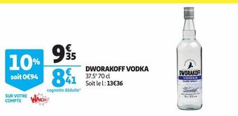Auchan Supermarché Dworakoff vodka offre