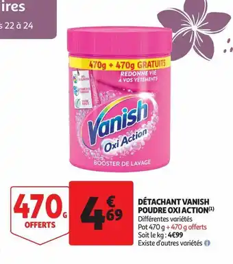Auchan Supermarché Détachant vanish poudre oxi action offre