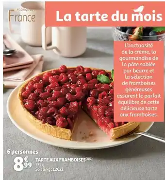 Auchan Supermarché Tarte aux framboises offre