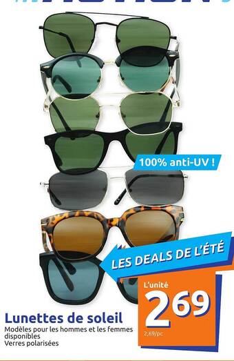 Action Lunettes De Soleil offre