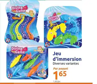 Action Jeu D'immersion offre