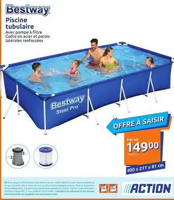 Action Piscine Tubulaire offre