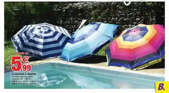 Bazarland Le Parasol à Rayures offre