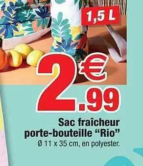 Bazarland Sac Fraîcheur Porte-bouteille offre