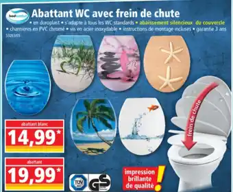 Norma Abattant WC avec frein de chute offre