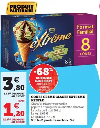 Hyper U Nestle Cones Creme Clacee offre