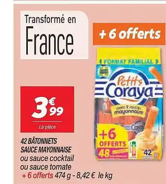 Netto 42 Bâtonnets Sauce Mayonnaise Ou Sauce Cocktail Ou Sauce Tomate offre