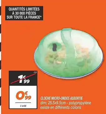 Netto Cloche Micro-ondes offre