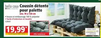 Norma Coussin Détente Pour Palette Bella Casa offre