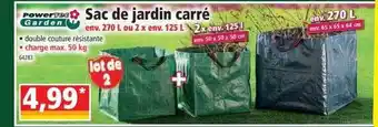 Norma Sac De Jardin Carré Powertec Garden offre